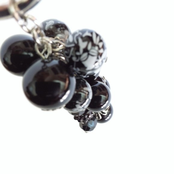 Black Silver Purse Key Charm - Picture 5 of 7